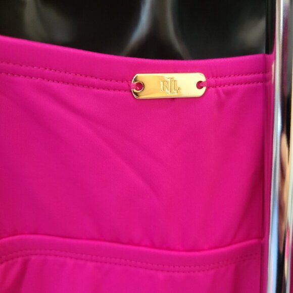 Lauren Ralph Lauren Plus Size Halter-Neck One Piece Swimsuit - Picture 7 of 7